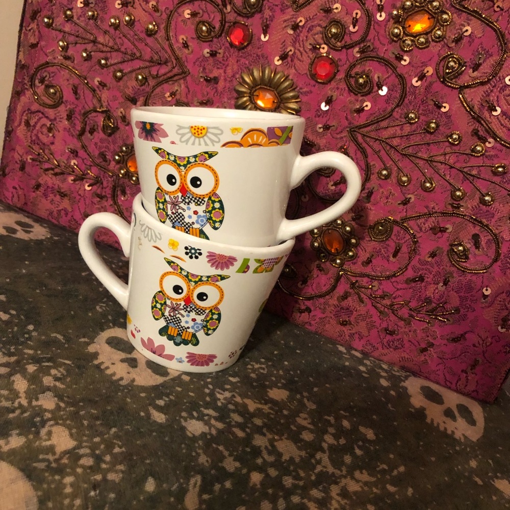 🌸5/$25🌸 Trisa Boho Owl Print Espresso Mugs